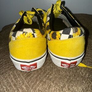 Vans Yellow Sunflower Print Sneakers